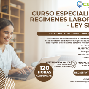 REGIMENES LABORALES – LEY SERVIR