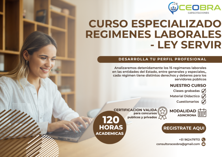 REGIMENES LABORALES – LEY SERVIR